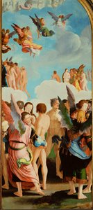 Angeli tra i giusti (olio su tavola) da Lucas van Leyden