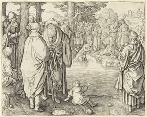 Il battesimo di Cristo da Lucas van Leyden