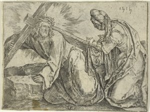 Cristo che porta la croce da Lucas van Leyden