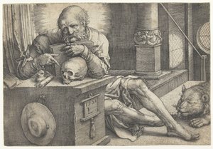 San Girolamo nel suo studio da Lucas van Leyden