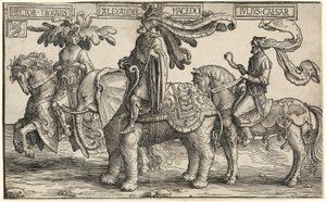 Ettore di Troia, Alessandro di Macedonia, Giulio Cesare, da I nove eroi da Lucas van Leyden