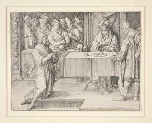 Giuseppe interpreta il Faraone da Lucas van Leyden