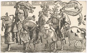 Giosuè, Davide, Giuda Maccabeo da Lucas van Leyden