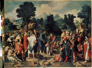 La guarigione del cieco di Gerico (pannello centrale)