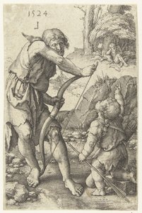 Lamech e Caino da Lucas van Leyden