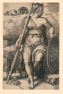 Pallade Atena (Minerva) da Lucas van Leyden