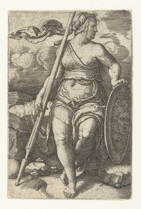 Pallade Atena da Lucas van Leyden