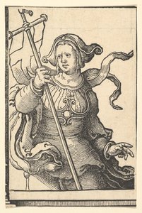 Sibilla Frigia, dalla serie di Sibille, ca. 1530 da Lucas van Leyden