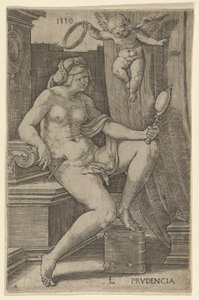 Prudenza, dalla serie Le Sette Virtù, 1530 da Lucas van Leyden
