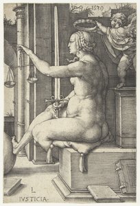 Giustizia. Le sette virtù (titolo della serie) da Lucas van Leyden