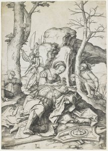 Sansone e Dalila, c. 1508 da Lucas van Leyden