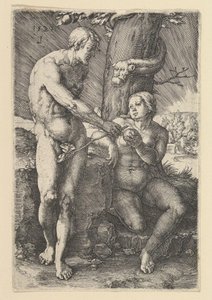 Il peccato di Adamo ed Eva da Lucas van Leyden