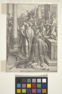 Idolatria di Salomone (incisione) da Lucas van Leyden