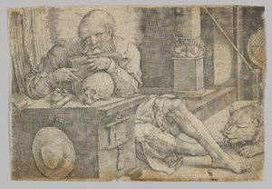 San Girolamo nel suo studio da Lucas van Leyden