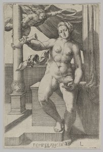 Temperanza, dalla serie Le Virtù da Lucas van Leyden