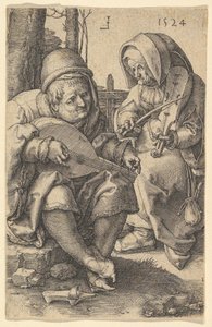 I musicisti, 1524 da Lucas van Leyden