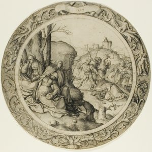 La Passione rotonda: Cristo che porta la croce da Lucas van Leyden