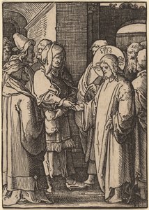 Il denaro del tributo da Lucas van Leyden