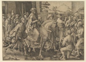 Il trionfo di Mardocheo, 1515 da Lucas van Leyden