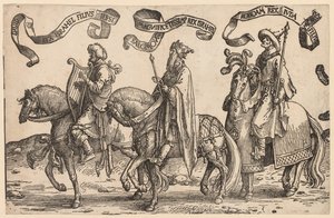 I dodici re di Israele: Davide, Salomone, Roboamo da Lucas van Leyden