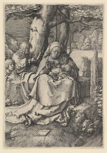 La Vergine e il Bambino con due angeli