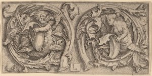 Tritone e Sirena tra i viticci da Lucas van Leyden