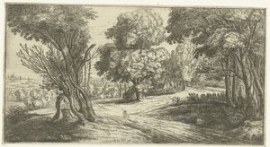 Paesaggio boschivo da Lucas van Uden