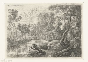 Paesaggio con un ruscello da Lucas van Uden