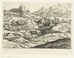 Paesaggio con cavalieri