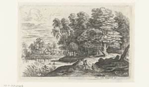 Paesaggio con due giovani pastori da Lucas van Uden
