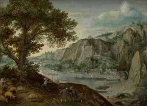 Huy, visto da Ahin da Lucas van Valckenborch