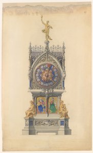 Progetto per orologio smaltato da Lucien Falize