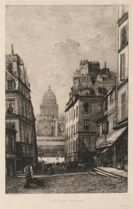 La rue du Haut Pavé a Parigi da Lucien Gautier