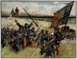 Prima Guerra Mondiale (1914-1918): Carica alla baionetta nel settembre 1914 da Lucien Hector Jonas