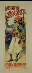 Riproduzione di un poster pubblicitario 