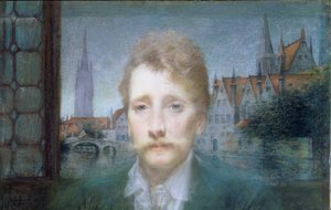 Ritratto di Georges Rodenbach da Lucien Levy Dhurmer
