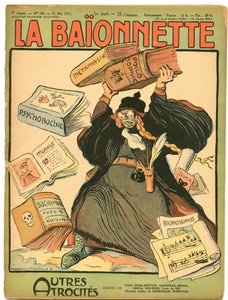 Copertina di La Baionnette, satirico a colori da Lucien Metivet