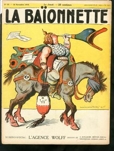 Copertina di "La Baionnette", Satirico a colori da Lucien Metivet