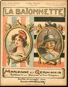 Copertina di "La Baionnette", Satirico a Colori da Lucien Metivet