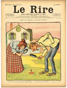Copertina di "Le Rire", Satirique en Couleurs da Lucien Metivet