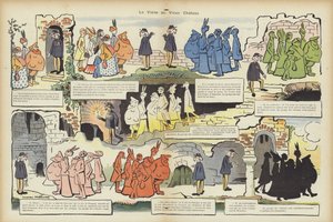Visita al vecchio castello. Illustrazione per Le Rire