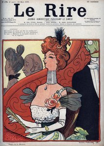 Donna al Teatro - il riso del 12 marzo 1898 da Lucien Metivet