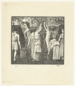La vendemmia da Lucien Pissarro