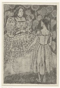 La fata appare a Cenerentola da Lucien Pissarro