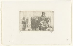 Carrozza sotto la pioggia da Lucien Pissarro
