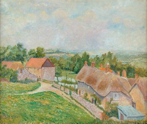 Phippens Cottage, Hewood Green da Lucien Pissarro
