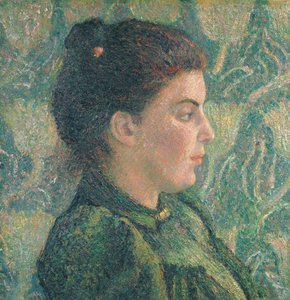 Ritratto di Ester di profilo da Lucien Pissarro