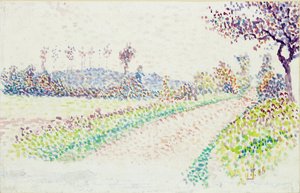 Strada vicino a Eragny, 1886 da Lucien Pissarro