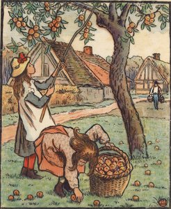 La raccolta delle mele da Lucien Pissarro