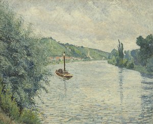 La chiatta da Lucien Pissarro